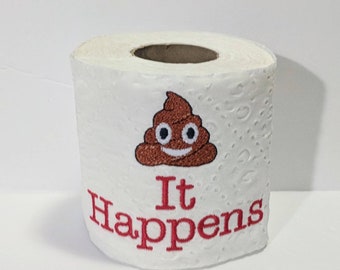 Funny fathers Day Gift - Funny Gift for Boyfriend - Gift For Husband - Present for Mom - Embroidered Toilet Paper - Gift for Dad - Gag Gift