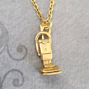 Vacuum Necklace Vacuum Jewelry House Cleaner Necklace Cleaning Jewelry Vacuum Charm Necklace Vacuum Pendant Necklace Housekeeper Maid Gift