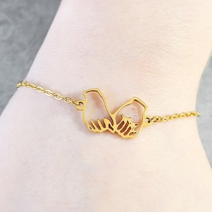 Pinky Promise Bracelet Promise Jewelry Pinky Swear Charm Bracelet Pinky Pendant Bracelet Gift for Her Women&#39;s Bracelet Adjustable Link Chain