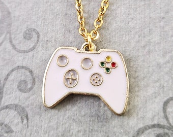 Controller Necklace Gamer Necklace Video Game Jewelry Gamer Gift Charm Necklace Gamer Jewelry Gaming Gift Pendant Necklace Nerd Necklace