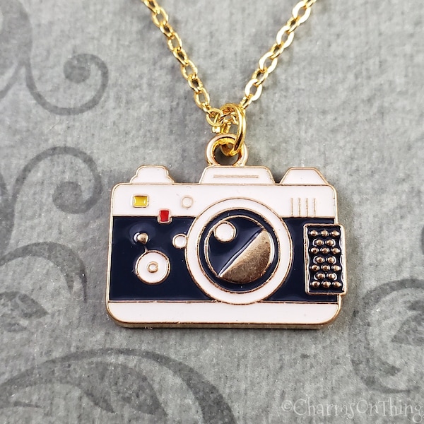 Camera Necklace Photography Jewelry Photographer Gift Camera Pendant Necklace Charm Necklace Gift for Her Gift under 20 Women's Jewelry