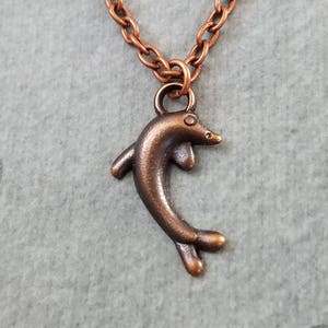 Dolphin Necklace SMALL Dolphin Charm Necklace Dolphin Jewelry Ocean Necklace Beach Necklace Beach Jewelry Animal Jewelry Sea Jewelry Pendant