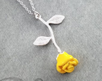 Yellow Rose Charm | Etsy