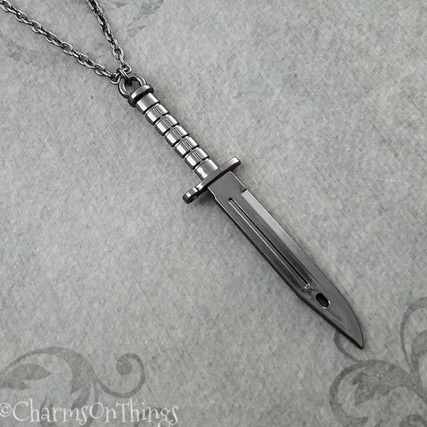 Knife Necklace Etsy