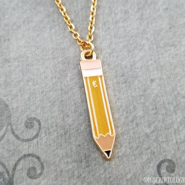Pencil Necklace Etsy