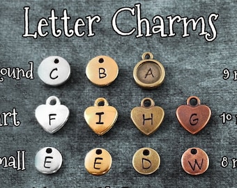 Add a Letter Charm - CharmsonThings Initial Charm Add-on