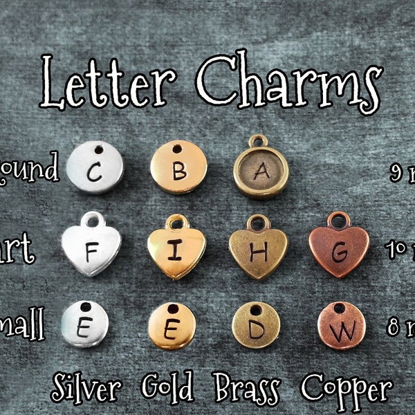 Add a Letter Charm - CharmsonThings Initial Charm Add-on