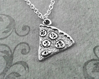 Pizza Necklace Pepperoni Pizza Jewelry Pizza Charm Necklace Pizza Slice Necklace Pizza Pendant Necklace Pizza Gift Bridesmaid Necklace