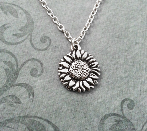 Small sunflower best sale necklace