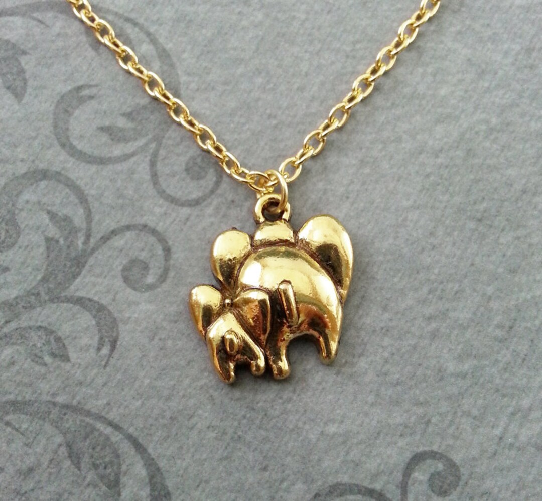 Elephant Necklace, SMALL Baby Elephant Jewelry, Mother's Day Necklace