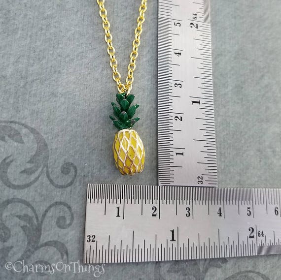 Pineapple charm necklace deals