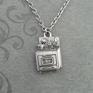 Oven Necklace SMALL Stove Necklace Mother&#39;s Day Necklace Chef Gift Cooking Gift for Mom Necklace Baking Jewelry Baking Necklace Baker Gift