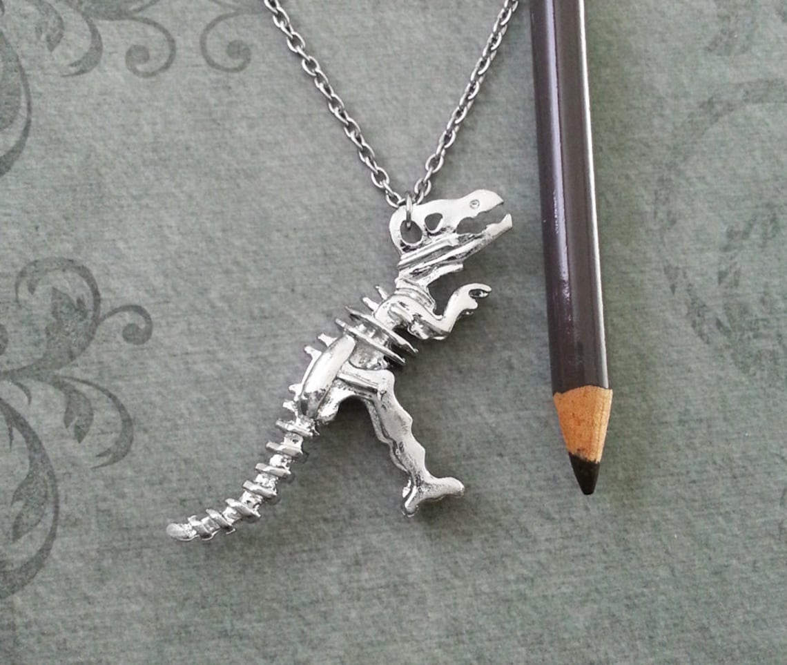 Dinosaur Necklace LARGE Dinosaur Jewelry TRex Necklace TRex Etsy