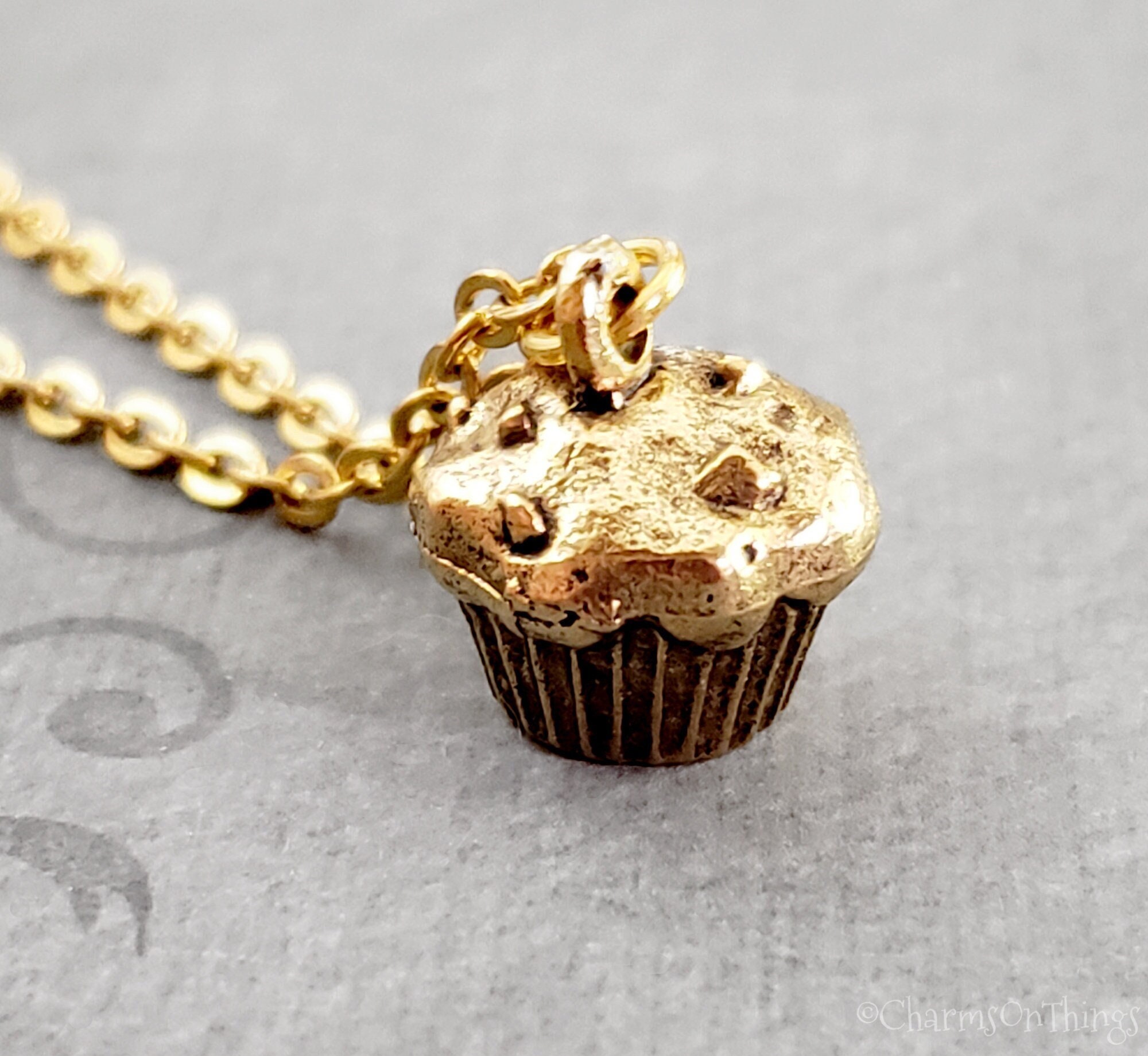 Cupcake charm necklace hot sale