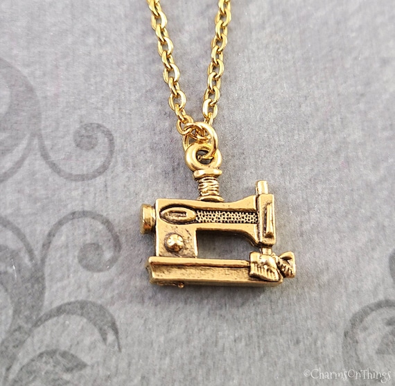 Sewing Machine Necklace Sewing Necklace Sewing Gift Sewing Machine