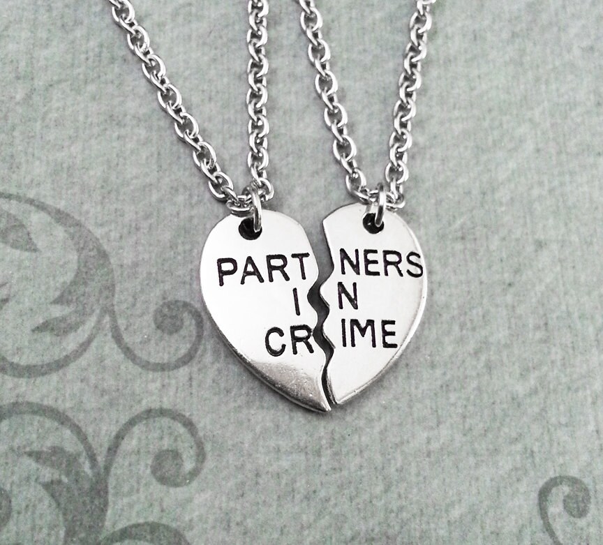 Partners in Crime Necklace Etsy Canada