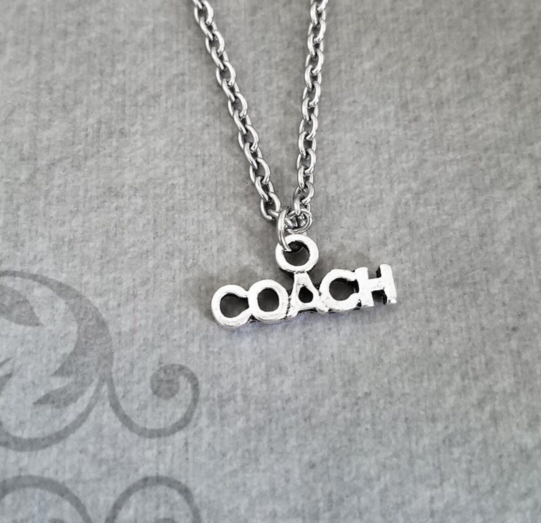 Coach Necklace SMALL Coach Charm Necklace Coach Pendant Necklace Coach