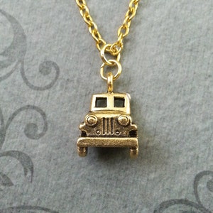 Truck Necklace SMALL Vintage Truck Jewelry Classic Truck Charm Necklace Farmer Gift Trucker Gift Gold Truck Gift Car Necklace Car Jewelry
