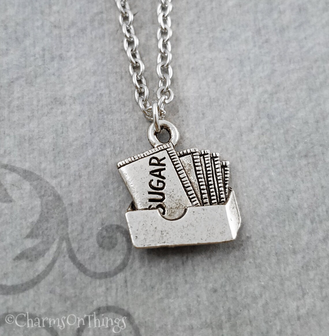 Sugar Necklace SMALL Sugar Packet Necklace Coffee Jewelry Etsy