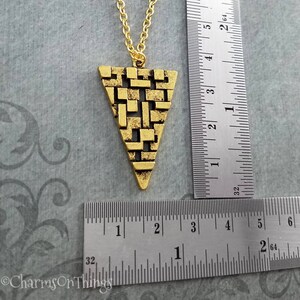 Triangle Necklace SET of 2 Triangle Pendant Necklaces Geometric Necklace Geometry Jewelry Best Friend Necklace Friendship Jewelry Gift image 2