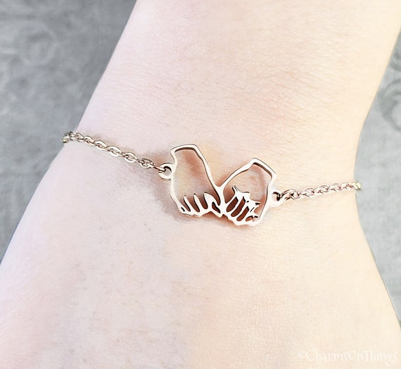 Pinky promise charm best sale bracelet