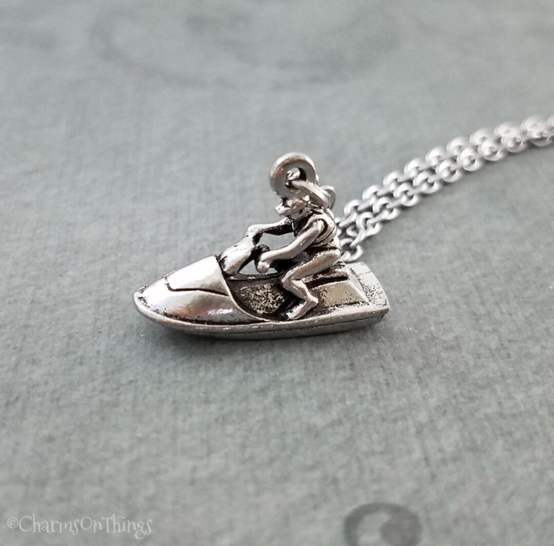 Jet Ski Necklace Jetski Necklace Water Sports Jewelry Summer Jewelry