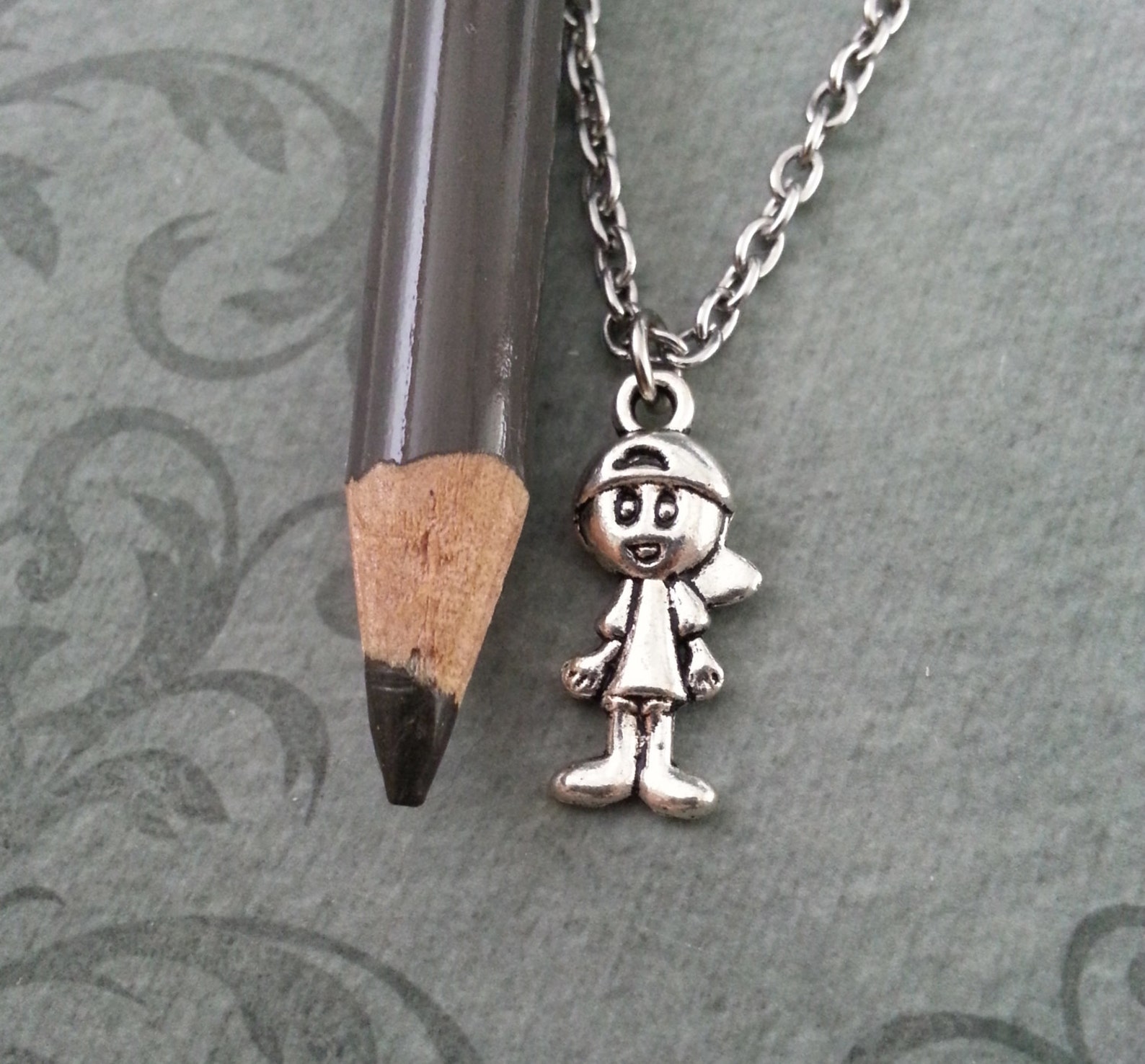 Little Boy Necklace SMALL Little Boy Pendant Necklace Etsy