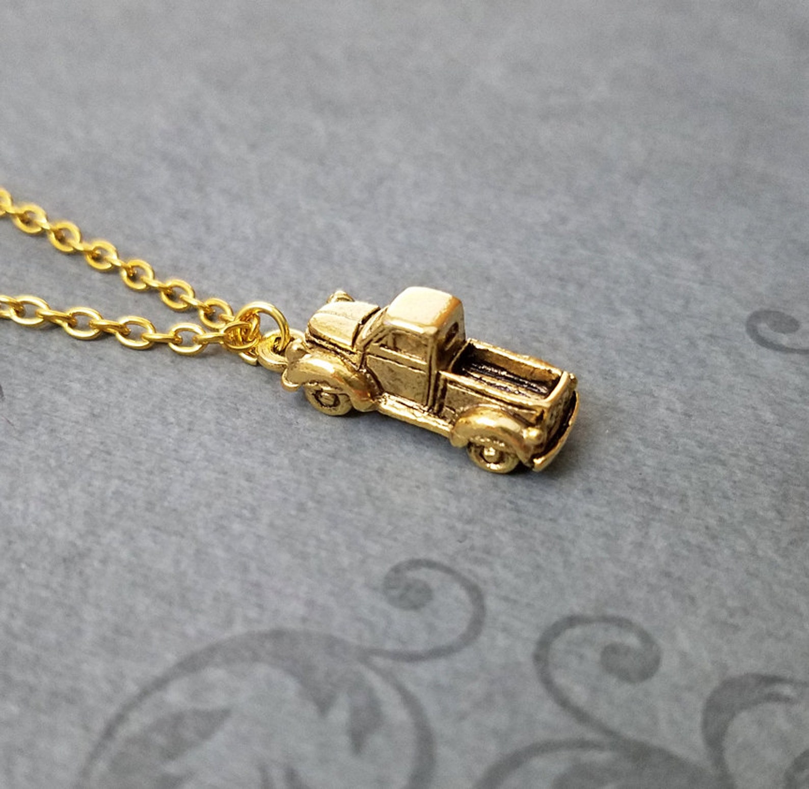 Truck Necklace SMALL Truck Jewelry Trucker Gift Trucking Car Etsy