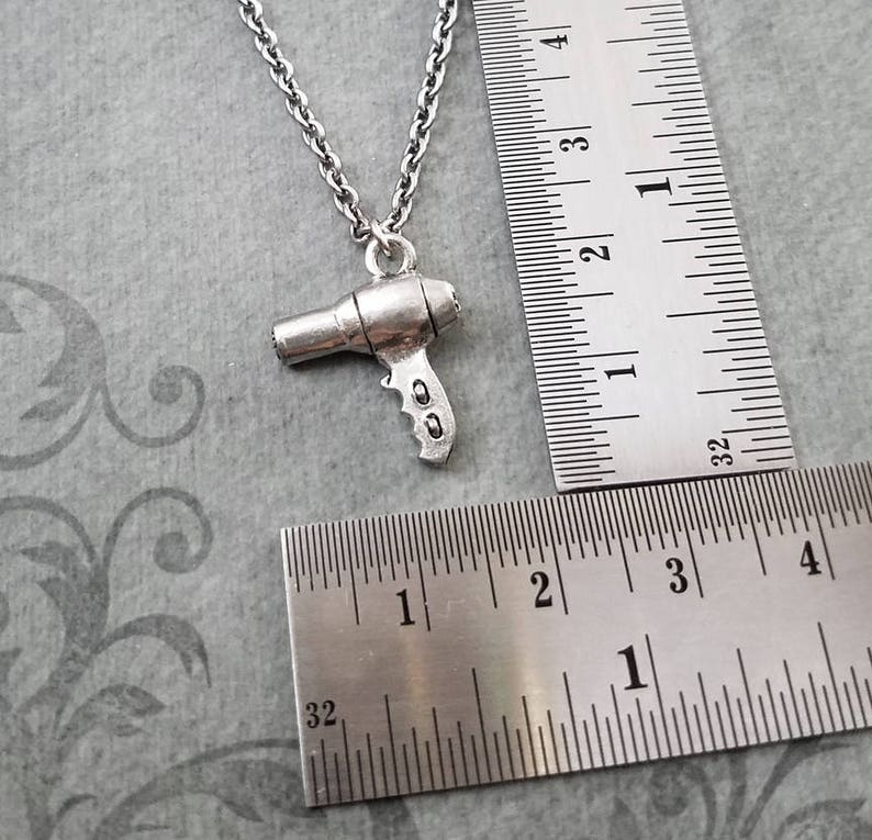 Hair Dryer Necklace SMALL Blow Dryer Jewelry Hair Dresser Gift Etsy