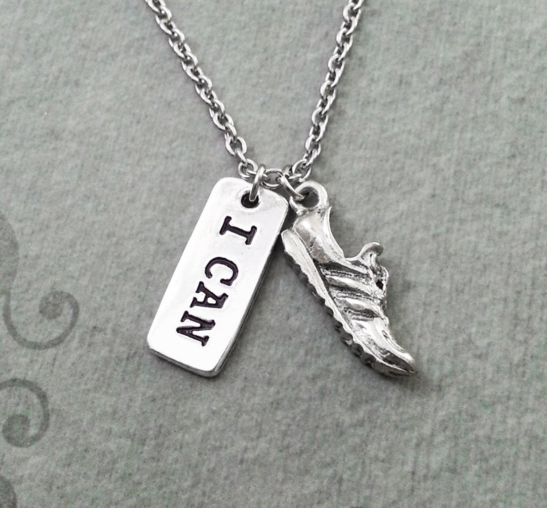 Tennis Shoe Necklace SMALL Running Shoe Jewelry Sneaker Necklace