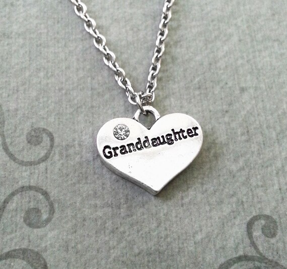 Granddaughter necklace best sale etsy