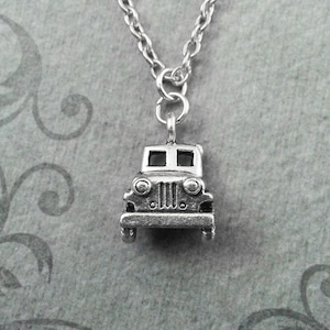 Truck Necklace SMALL Vintage Truck Jewelry Classic Truck Charm Necklace Farmer Gift Trucker Gift Silver Truck Gift Car Necklace Car Jewelry