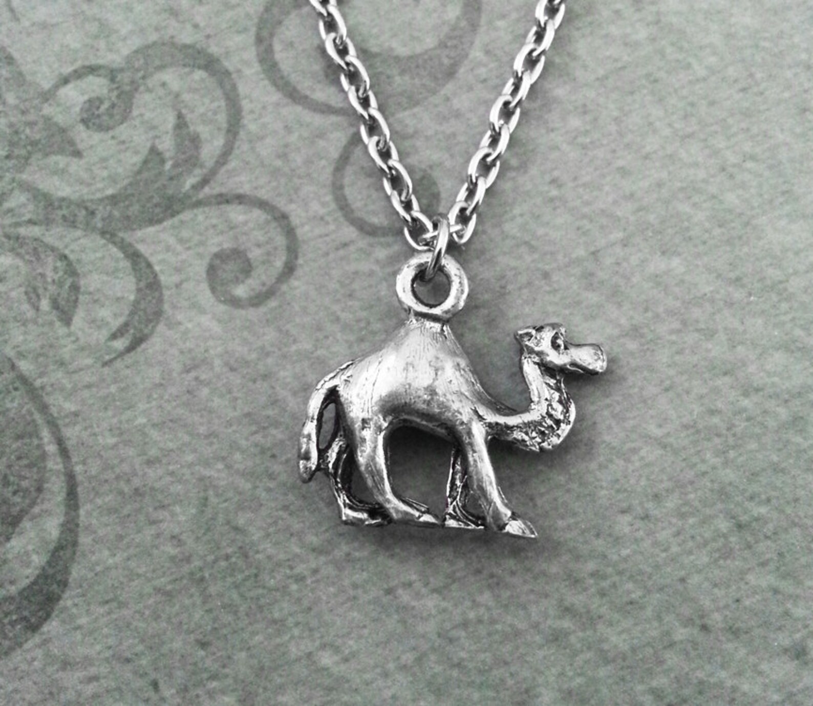 Camel Necklace VERY SMALL Camel Jewelry Silver Camel Pendant Etsy