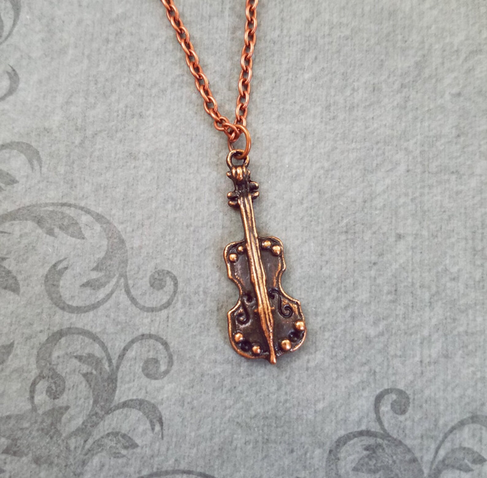 Violin Necklace SMALL Violin Jewelry Cello Necklace Violinist Etsy