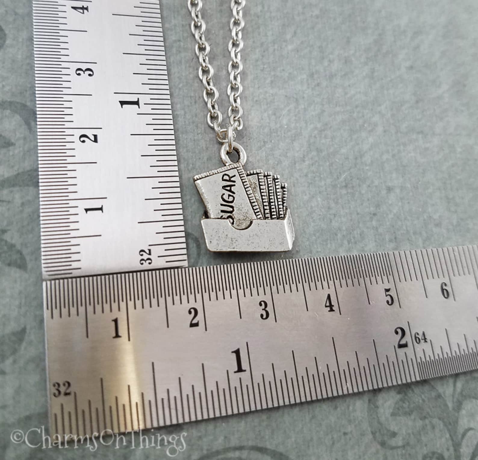 Sugar Necklace SMALL Sugar Packet Necklace Coffee Jewelry Etsy