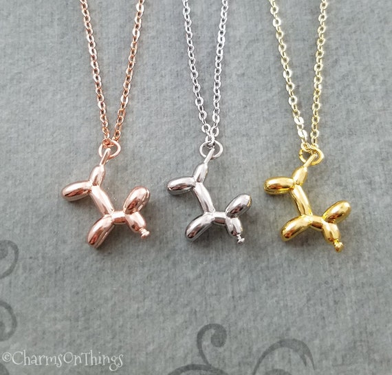 Balloon dog necklace store