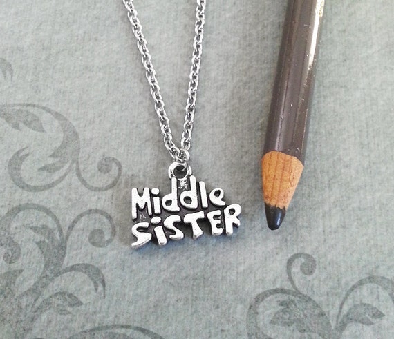 Middle Sister Necklace SMALL Middle Sister Jewelry Silver Middle