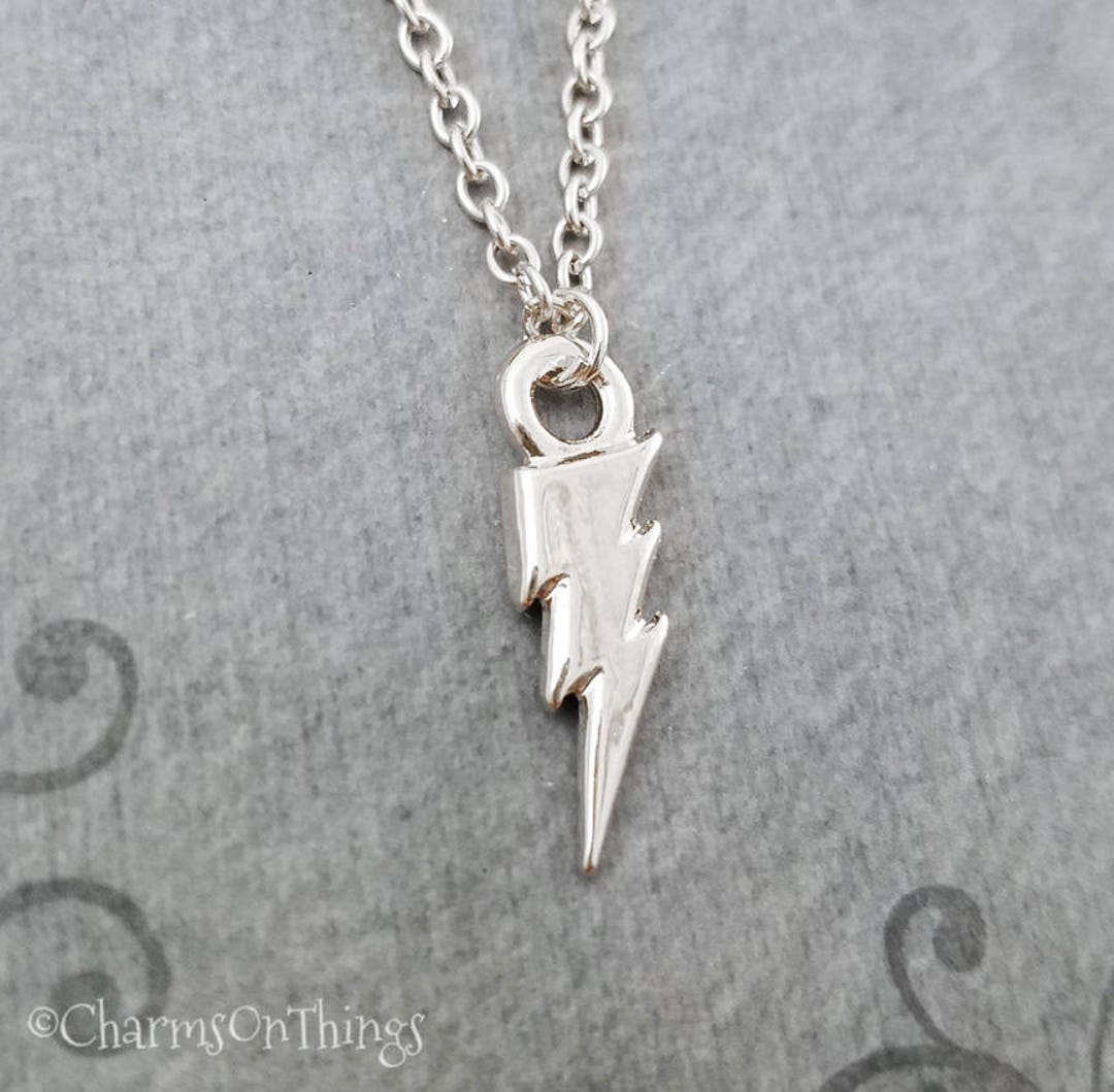 Small lightning bolt necklace Clearance