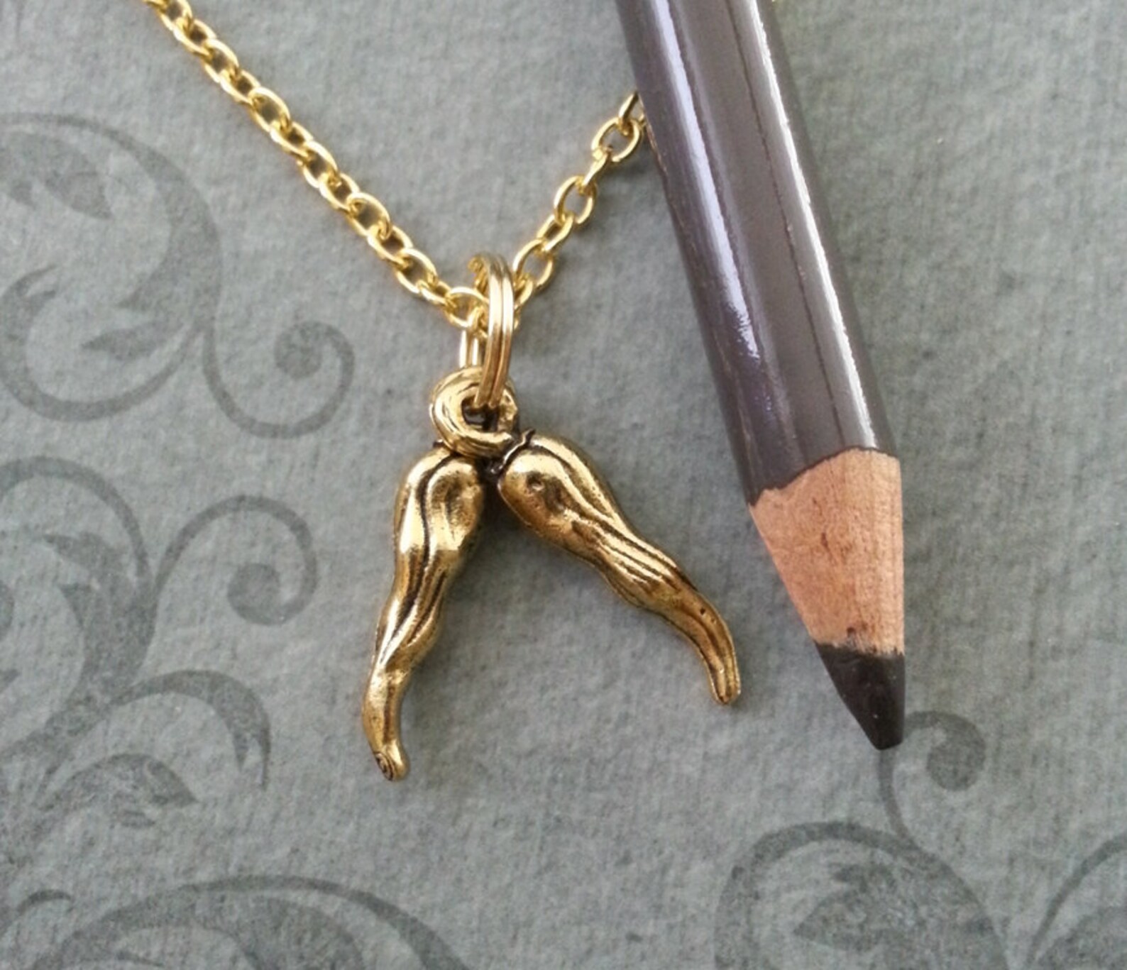 Chili Peppers Necklace SMALL Jalapeno Pepper Necklace Pendant Etsy