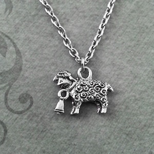 Sheep Necklace VERY SMALL Sheep Jewelry Sheep Farmer Necklace Bridesmaid Necklace Silver Necklace Shepherd Necklace Lamb Necklace Lamb Charm