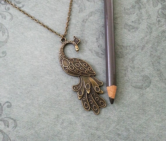 Peacock necklace amazon outlet