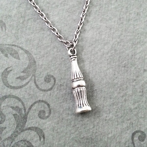 Soda Necklace SMALL Silver Soda Pop Necklace Soda Bottle Necklace Soda Gift Soda Jewelry Soda Charm Necklace Pop Bottle Jewelry Soda Pendant