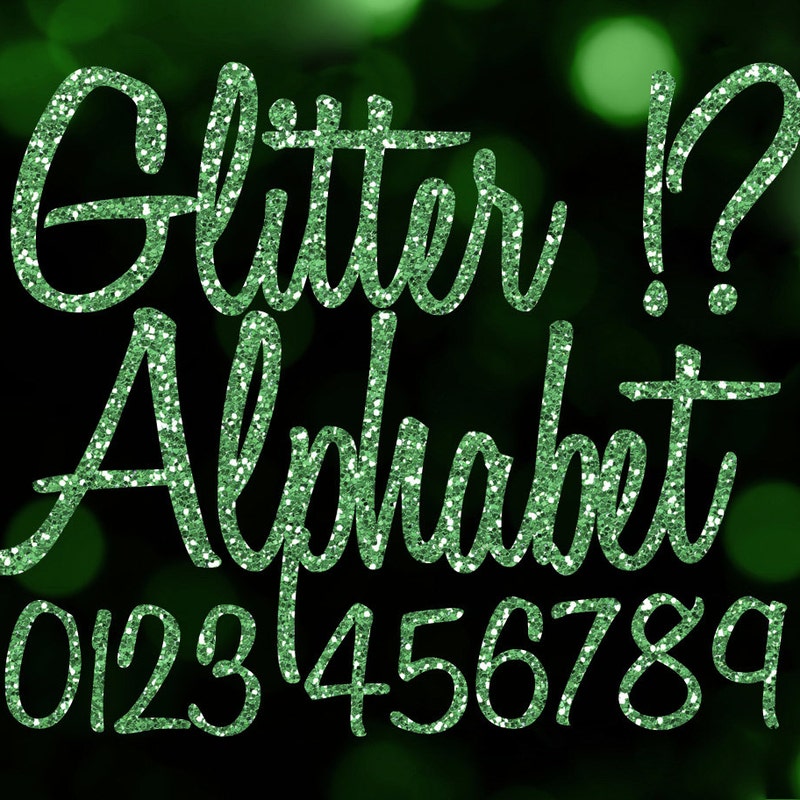 Green Glitter - Etsy