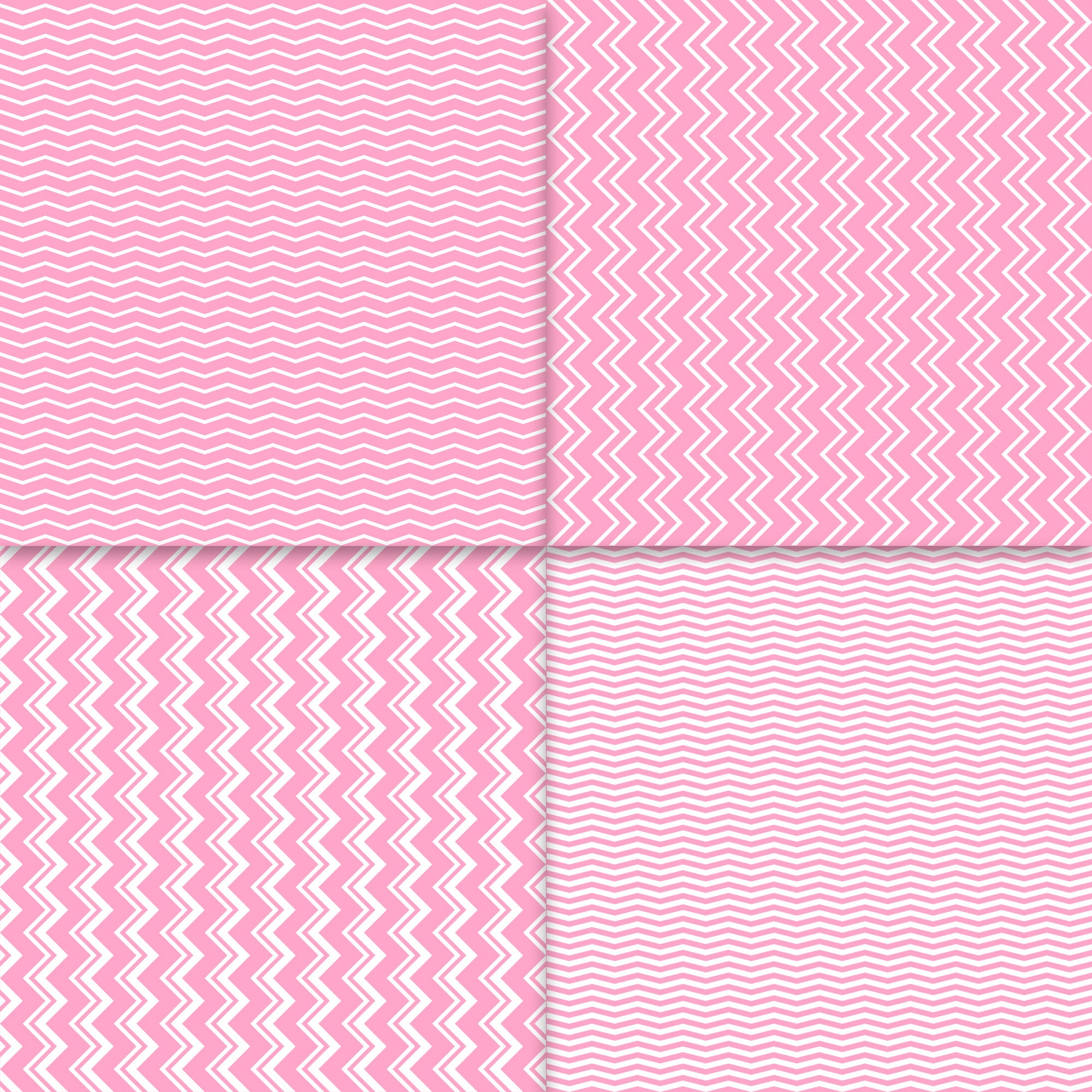 Pink Chevron Scrapbook Paper