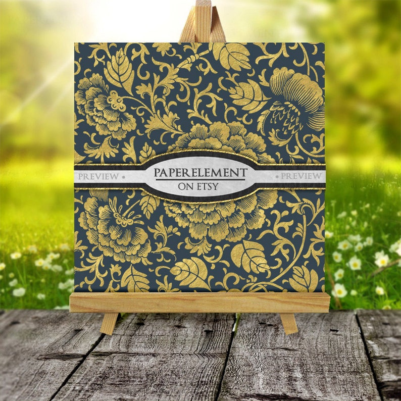 Charcoal Gray and Gold Digital Paper Gold and Gray Digital Etsy