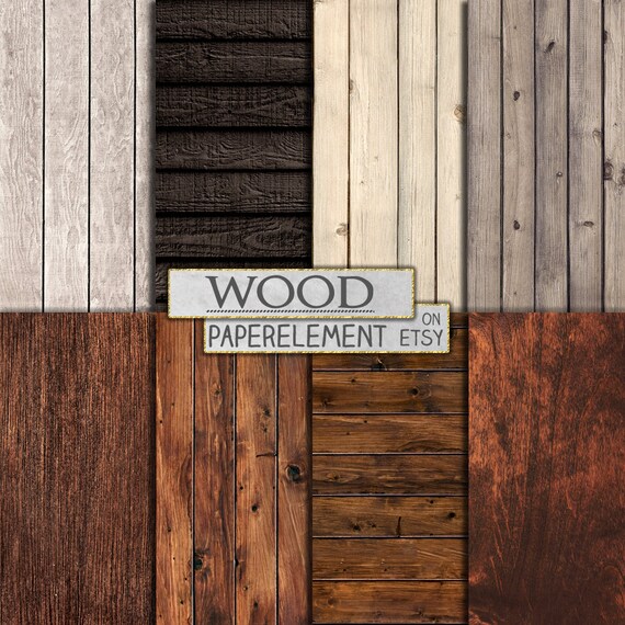 Rustic Wood Digital Paper Wood Backdrop Printable Wood Etsy