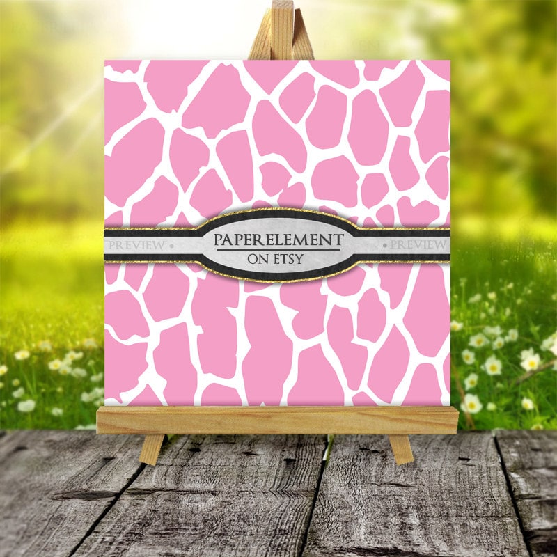 Hot Pink Animal Print Digital Paper: Safari Pattern Bundle - Etsy