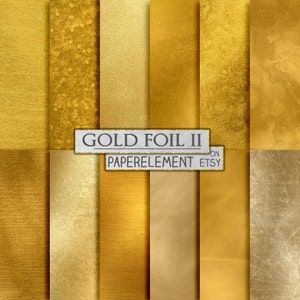 Gouden achtergronden: goudfolie-achtergronden, goud digitaal papier, gouden texturen, afdrukbaar bladgoud, gouden digitale achtergronden, digitale download