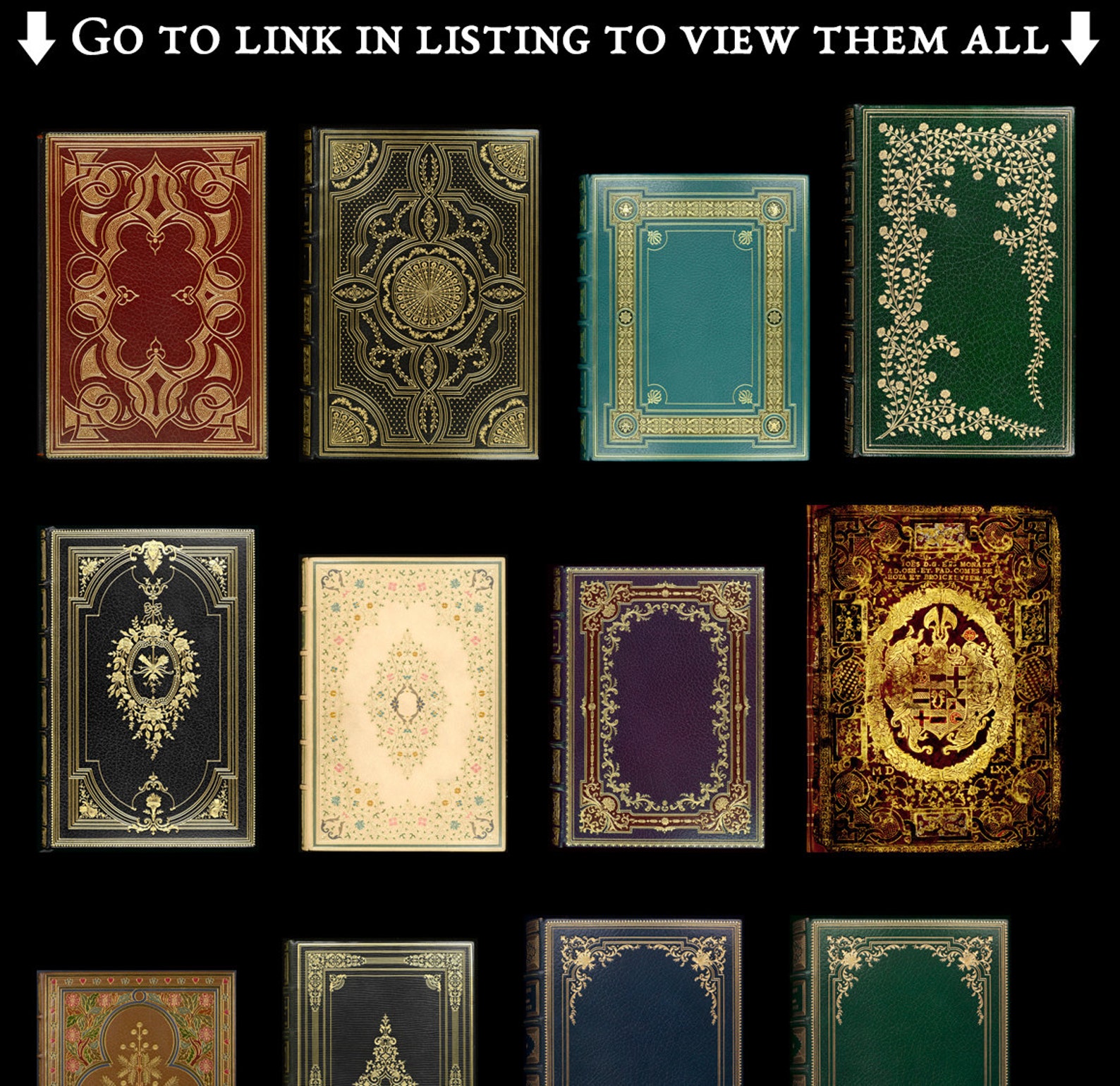 101 Decorative Book Covers Book Digital Paper Old Book Etsy