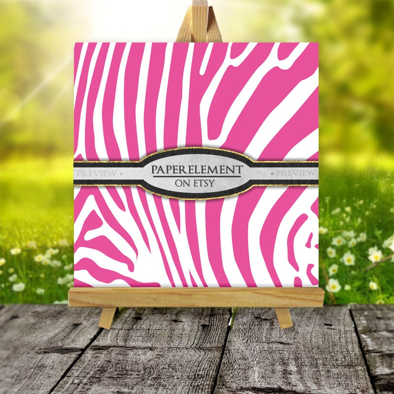 Hot Pink Animal Print Digital Paper: Safari Pattern Bundle - Etsy